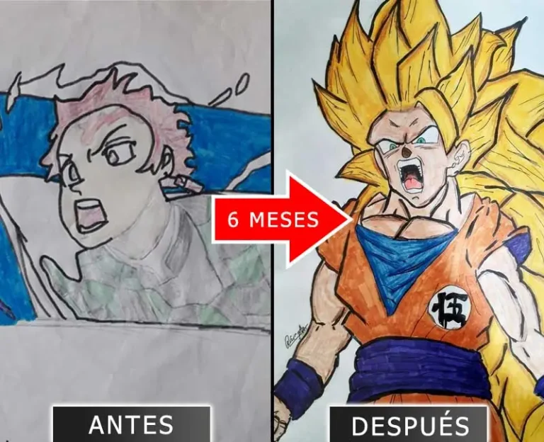 Benjamin Antes y Despues del Taller de dibujo presencial en San Justo