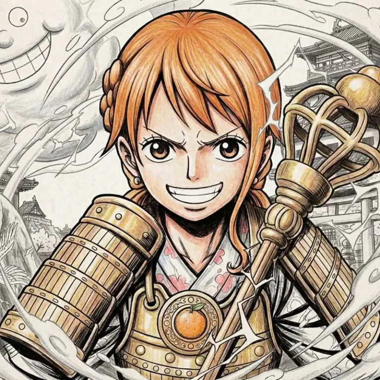 Nami del curso para aprender a dibujar anime